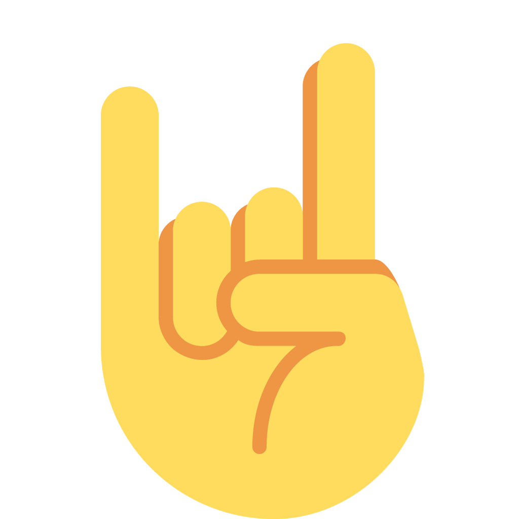unicode u+1f918, Finger Emojis png