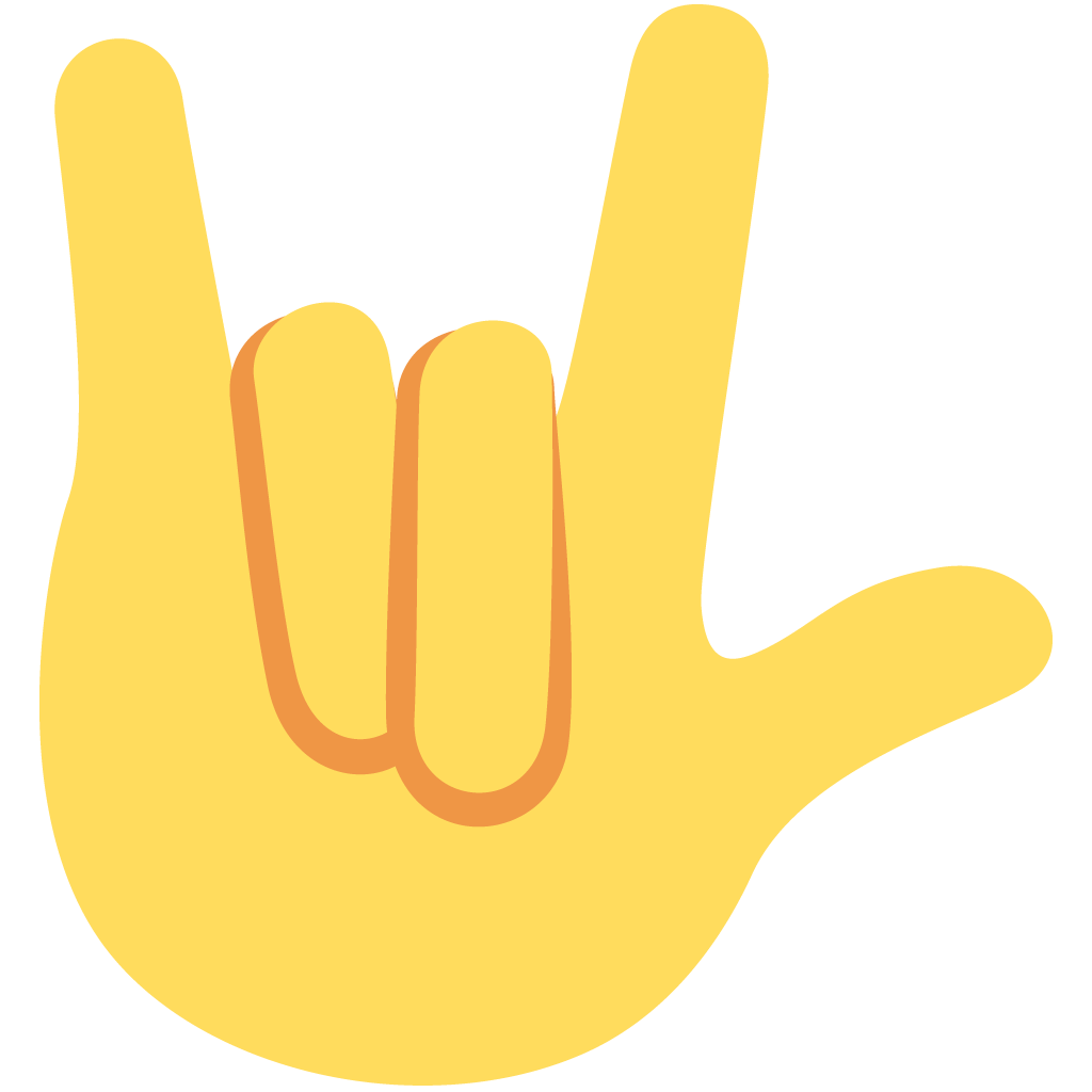 unicode u+1f91f, Finger Emojis png