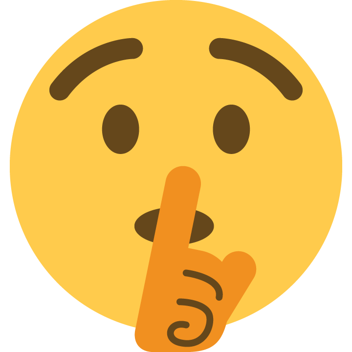 unicode u+1f92b, Shh emoji png