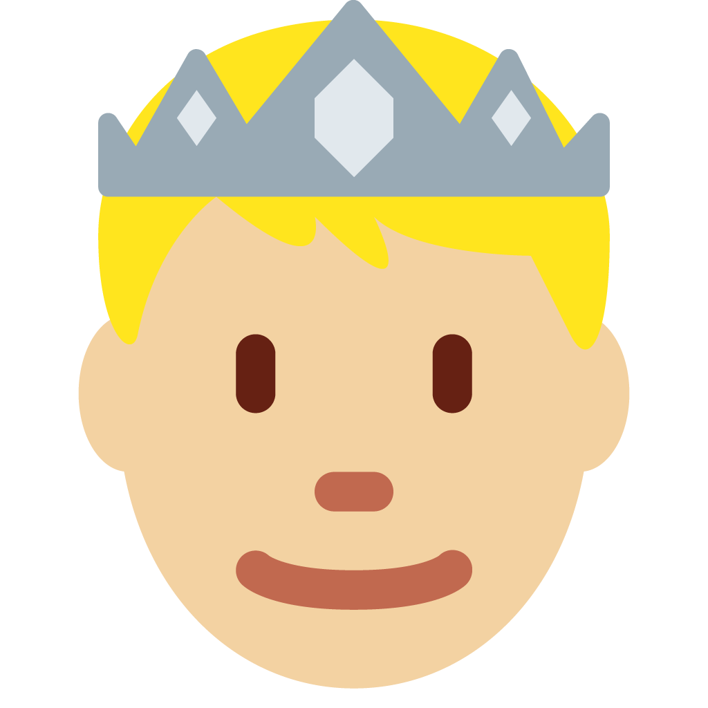 unicode u+1f934-1f3fc, King Emoji png