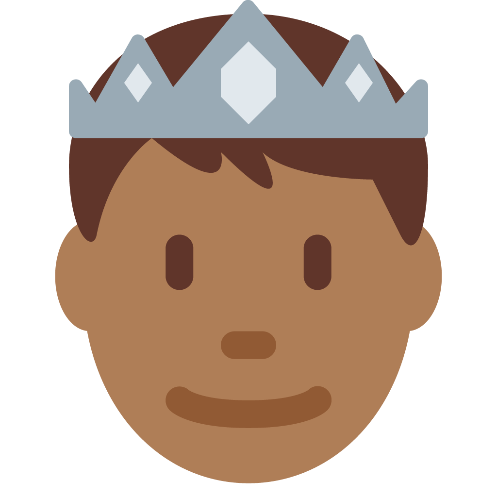 unicode u+1f934-1f3fe, King Emoji png