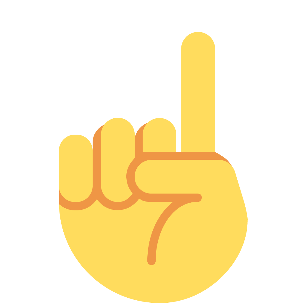 unicode u+261d, Finger Emojis png