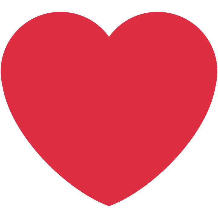 unicode u+2764, Red Heart emoji png